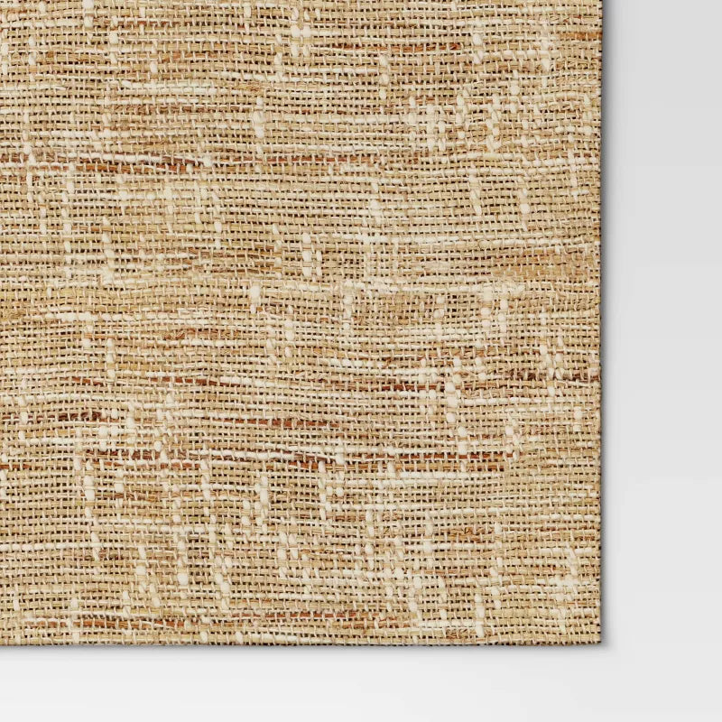 14x108" Textured Ramine Hemp Table Runner Natural - Threshold™