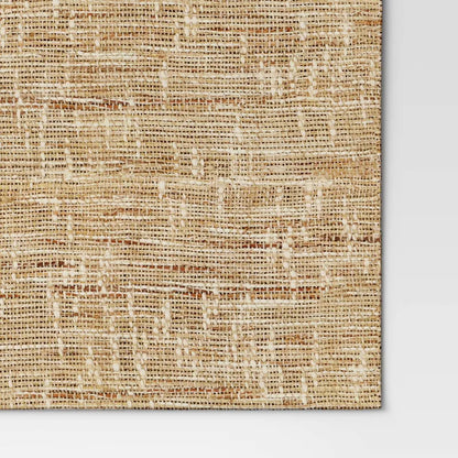 14x108" Textured Ramine Hemp Table Runner Natural - Threshold™