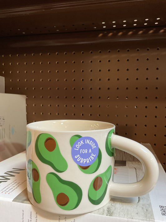 (Clearance )16Oz Stoneware Mug W/Avocados