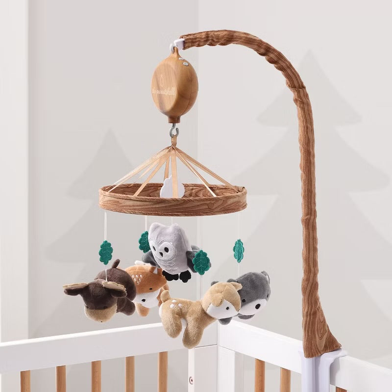 The Peanutshell Whimsical Woodland Baby Musical Crib Mobile - Open Box (see pictures)
