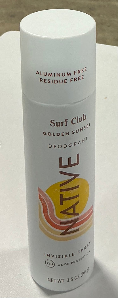 Native Aluminum-Free Spray Deodorant, Golden Sunset
3.5 oz