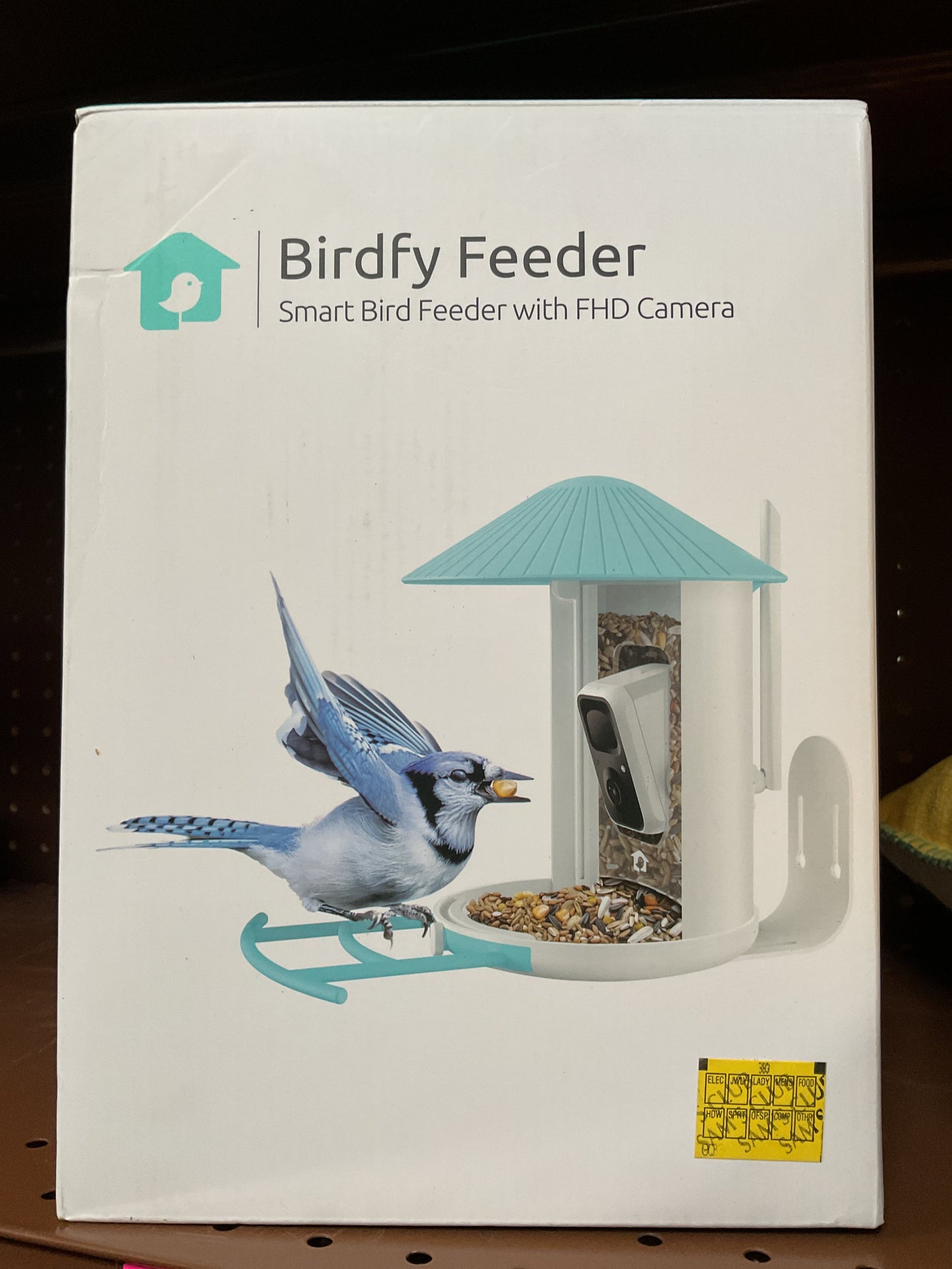 (Clearance)FINAL SALE Blue Recycled Plastics Wireless Smart Camera Bird Feeder 1.5 l, 1-Pack