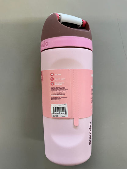 Owala 16 fl oz Kids' Stainless Steel FreeSip Water Bottle - MINOR COSMETIC DAMAGE (see pictures, some may be missing straw)