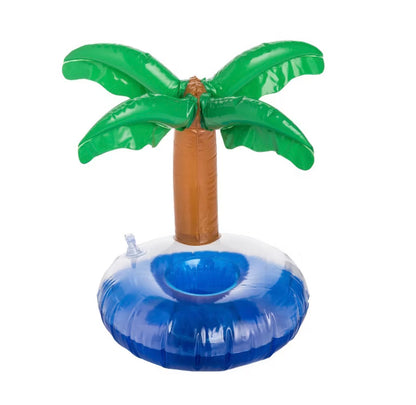 8.5" Inflatable Palm Tree Drink Holder - 6 Pack Drink Floaties Pool-Drink Cup Holder for Swimming Pool-Party Pool Accessories - REPACKED (see pictures)