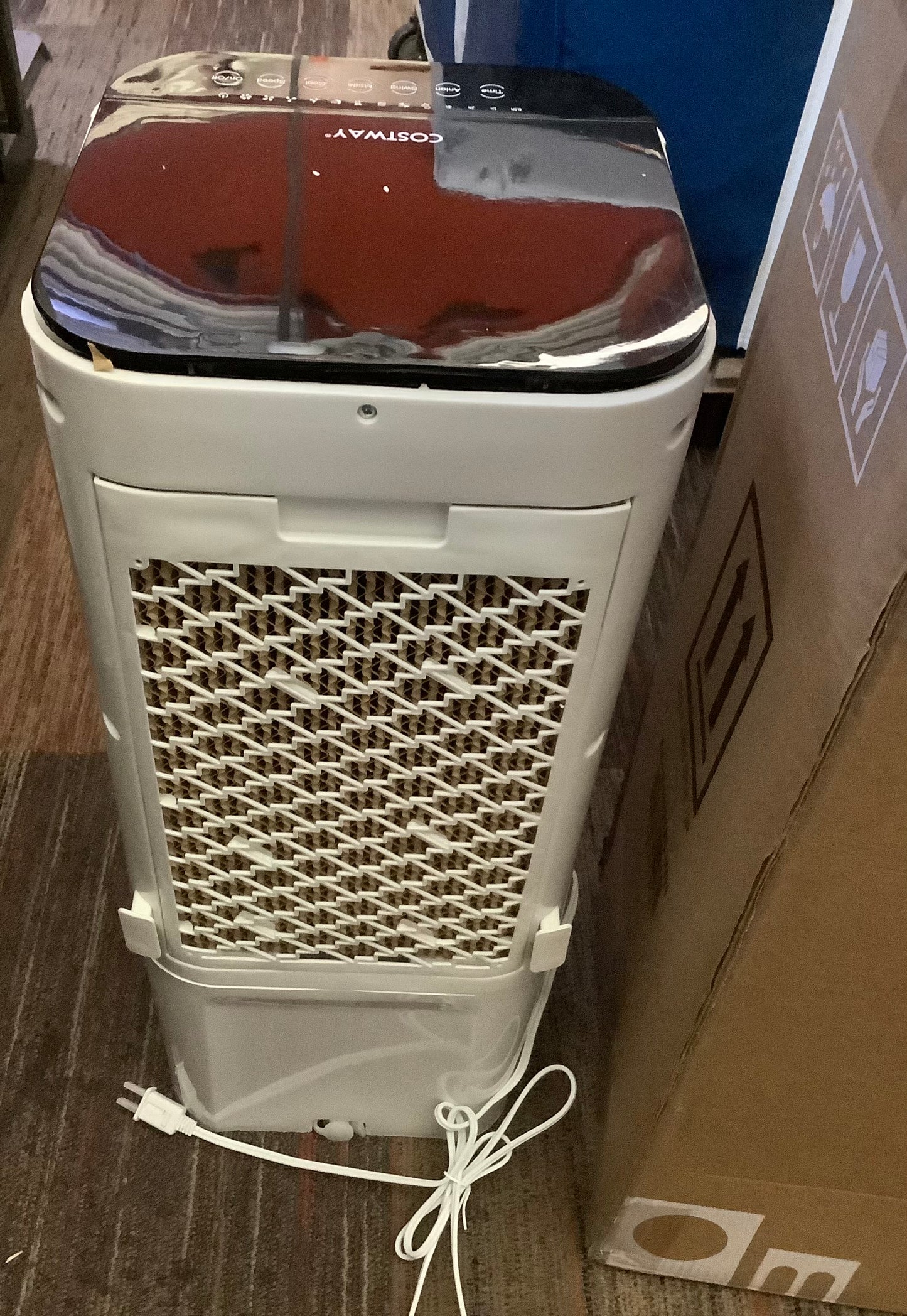 4-in-1 Evaporative Air Cooler with 12L Water Tank and 4 Ice Boxes