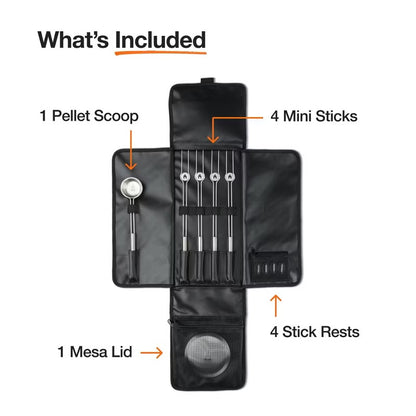 Solo Stove 10 pc Mesa XL Tabletop Firepit Tool Kit Stainless Steel Finish - Some Box Damage (see pictures)