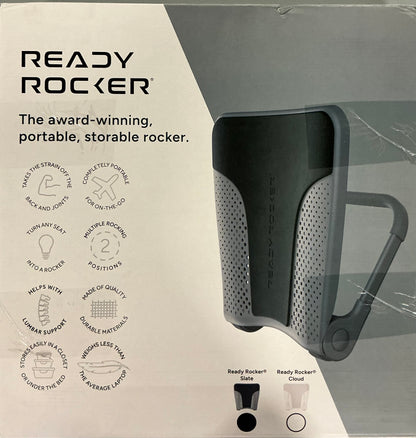 READY ROCKER Back Support | Adjustable Ergonomic Portable Rocker | Back Pain Relief & Relaxation | Back & Lumbar Support for Chair | Lightweight & Portable - Open Box