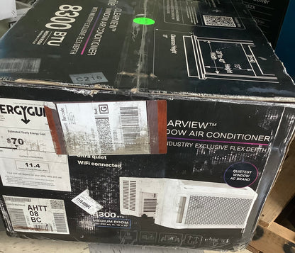 GE Profile Clear View ™ 8,300 BTU Smart Ultra Quiet Window Air Conditioner for Medium Rooms up to 350 sq. ft.