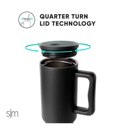 Simple Modern Trek 40oz Stainless Steel Lidded Tumbler - Almond Birch -Dishwasher-Safe Portable Drinkware for Cold Beverages - Minor Cosmetic Damage - May Be Missing Packaging (see pictures)