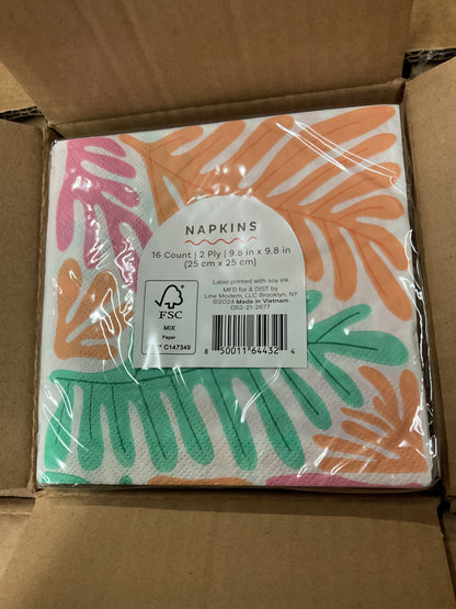 CASE PACK - NAPKINS - CORAL - 1,536 Count