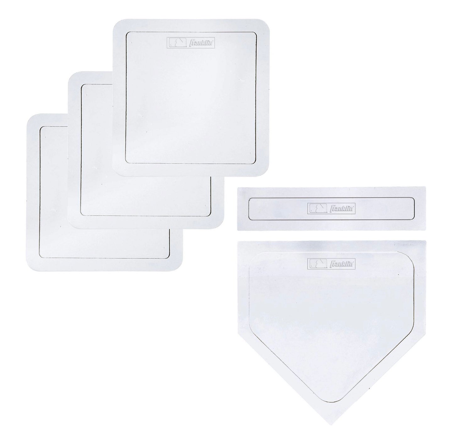 Franklin sports throw down baseball bases - 5pc