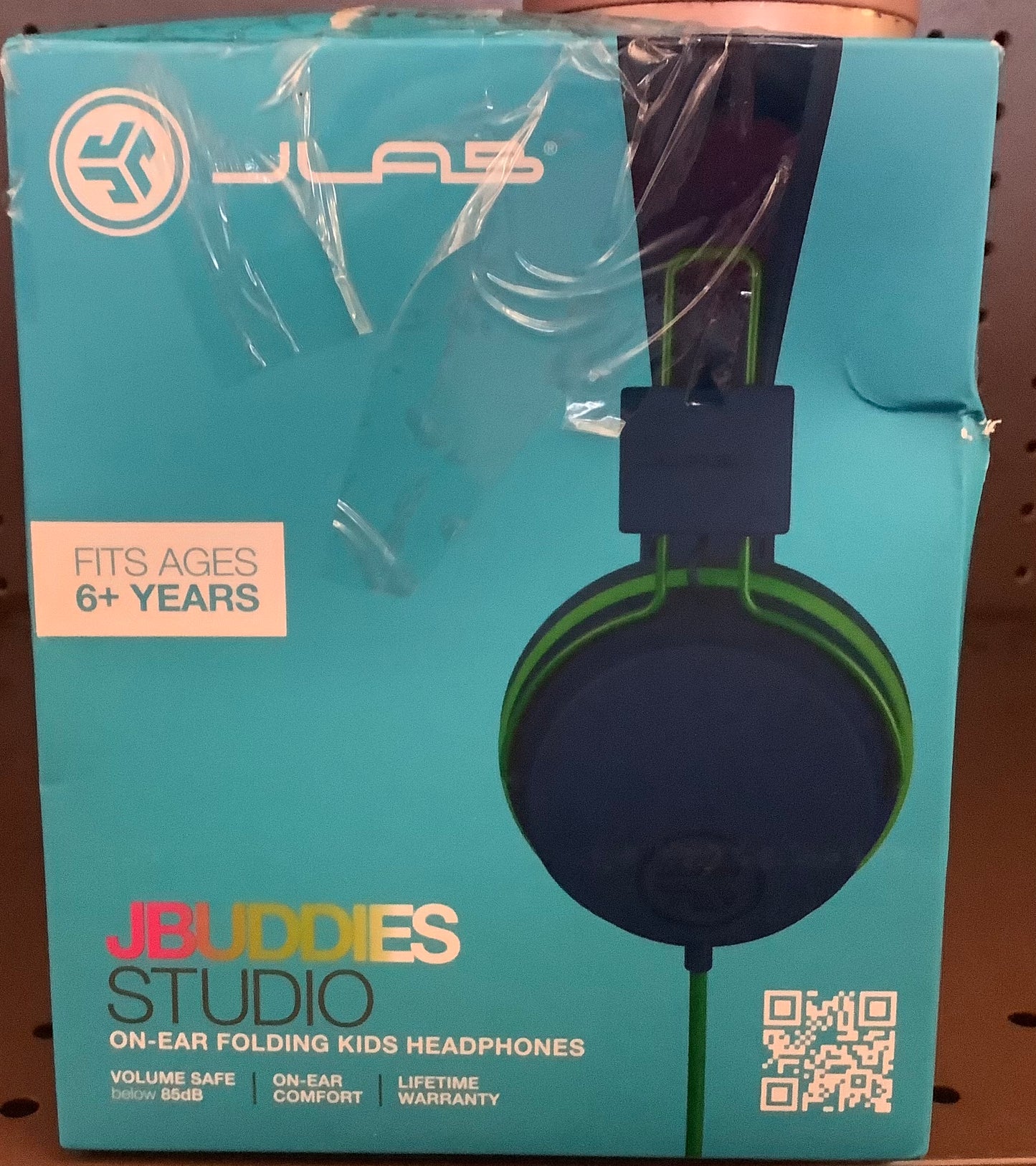 JLab JBuddies Studio Wired Headphones - Blue/Green: Foam
Ear Cushion, 3.5mm Jack