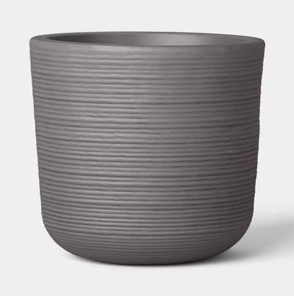 Fluted Outdoor Planters - Assorted Sizes - Minor Cosmetic Damage (see pictures) - FOR PICKUP ONLY