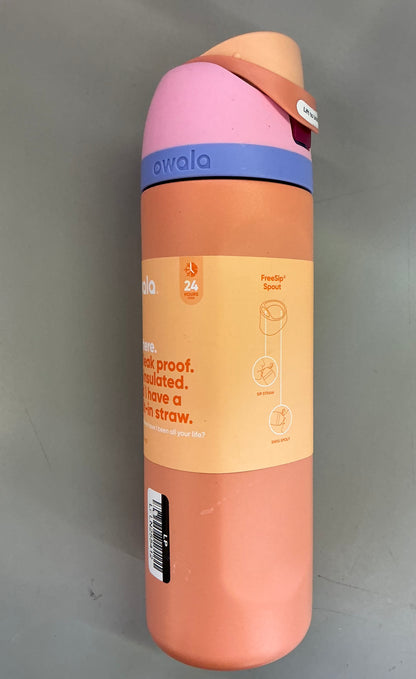 Owala 24 fl oz FreeSip Stainless Steel Water Bottle - MINOR COSMETIC DAMAGE (see pictures)