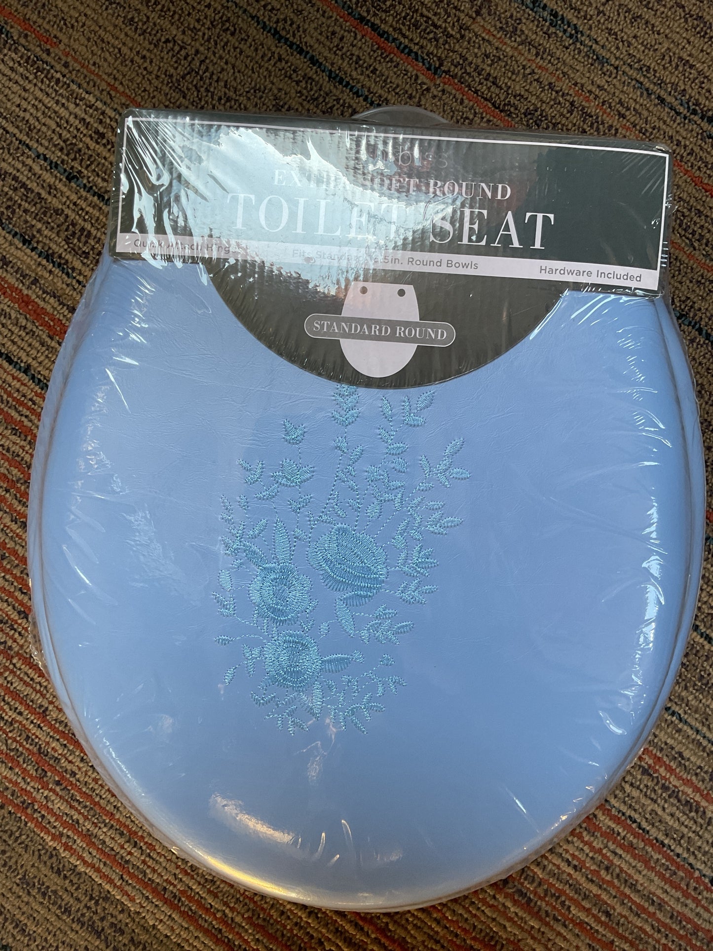 (Clearance) FINAL SALE 17" Soft Toilet Seat Blue