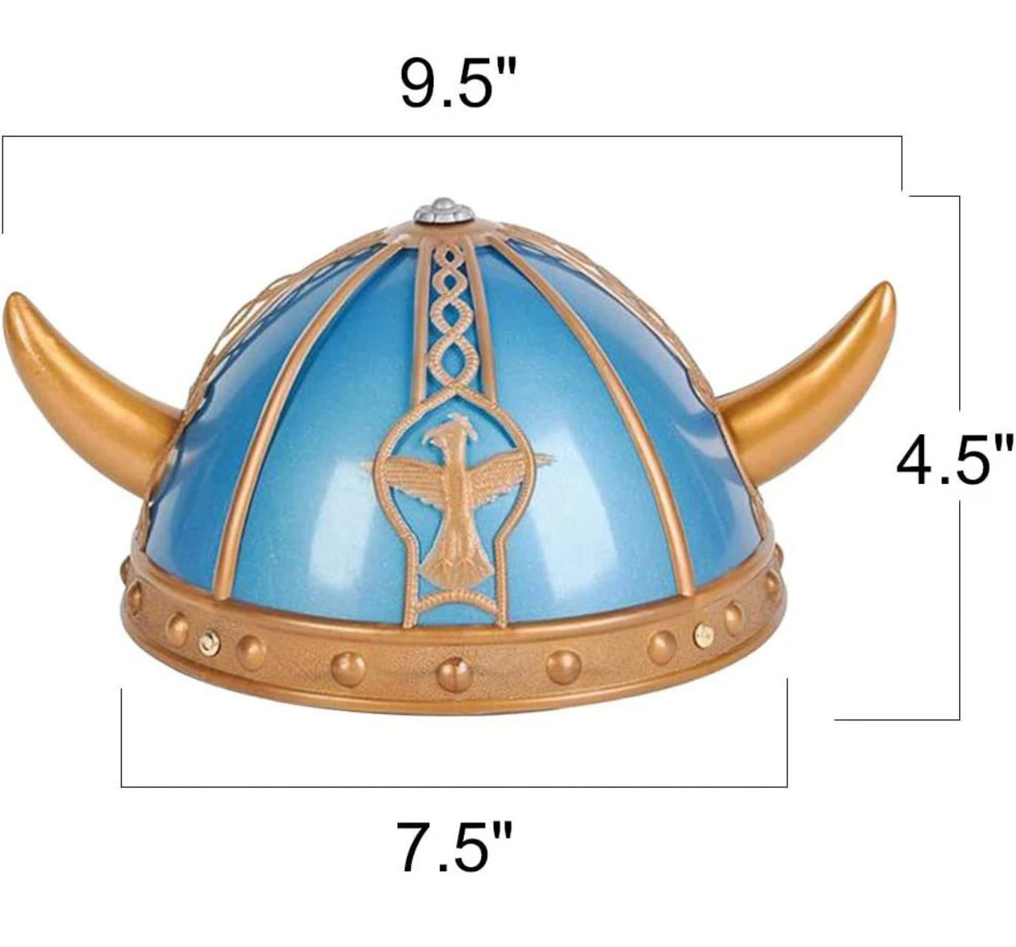 Art Creativity 1PC, Viking Costume Helmet with Classic Horn Design