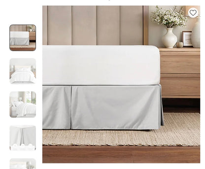 Casual Comfort Luxury Pleated 14" Hypoallergenic Wrinkle Resistant Bed Skirt - Full