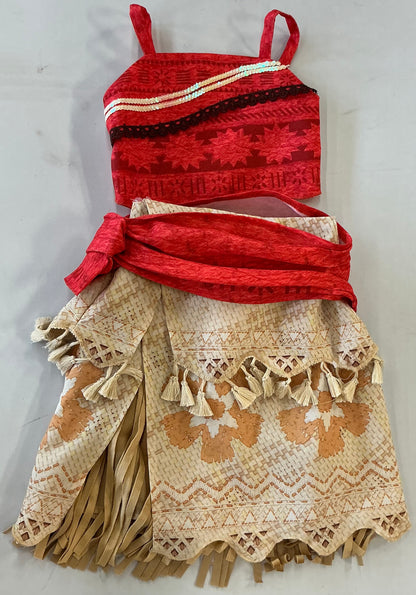 Disney Princess Moana Classic Dress Size 3 - OPEN PACKAGE (see pictures, not all include hanger)