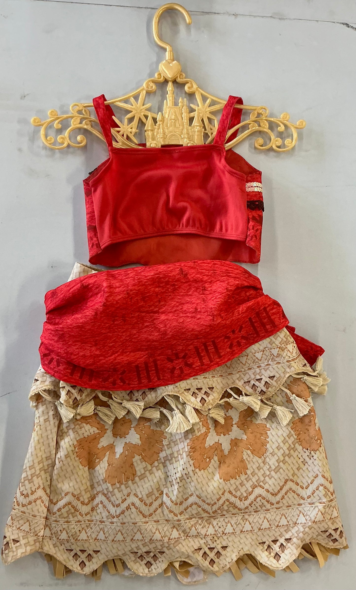 Disney Princess Moana Classic Dress Size 3 - OPEN PACKAGE (see pictures, not all include hanger)