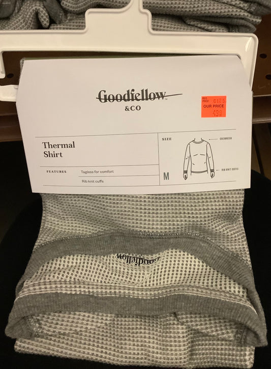 Men’s Size Medium Thermal Shirt-Gray