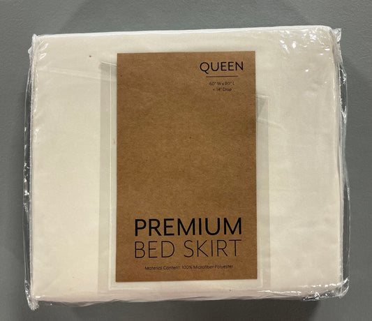 Casual Comfort * Luxury Pleated 14" Hypoallergenic Wrinkle Resistant Bed Skirt - Queen