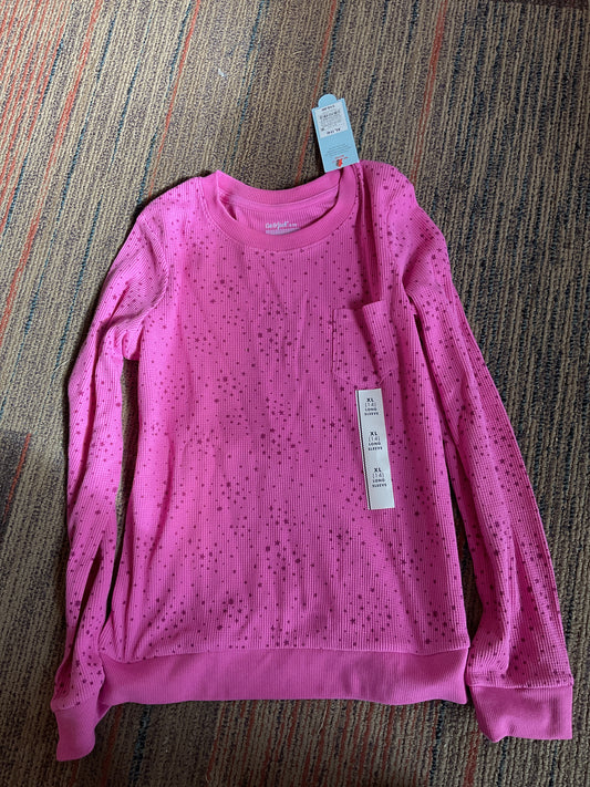 Kids Size Extra Large Pink Dotted Longsleeve