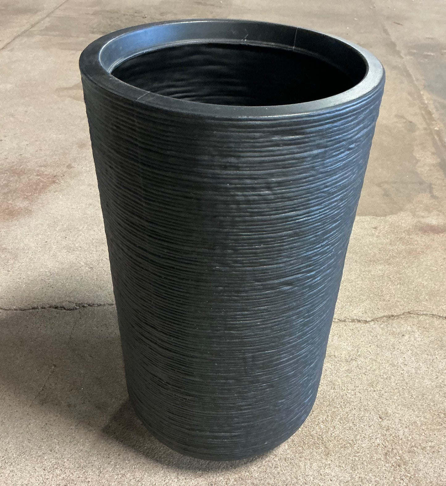 Fluted Outdoor Planters - Assorted Sizes - Minor Cosmetic Damage (see pictures) - FOR PICKUP ONLY