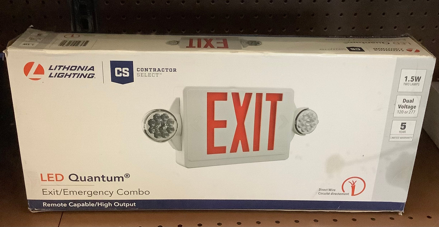 Lithonia Lighting LHQM LED R M6 Quantum Emergency Exit
LED Combo Sign