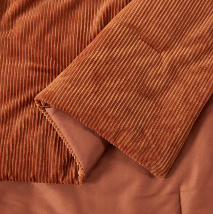 Seek Full/Queen Corduroy Comforter - Damaged Packaging - Some Dirt from Shipping (see pictures)