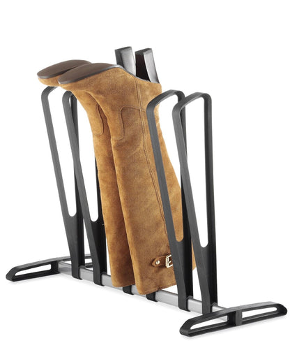 Whitmor 3 Pair Boot Rack - Adjustable Heavy Duty Frame - Black