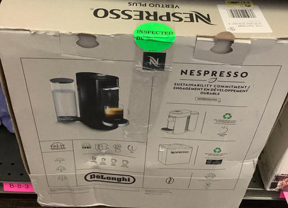 (Clearance )Nespresso VertuoPlus Coffee Maker and Espresso Machine by DeLonghi Black Matte