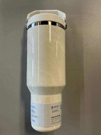 Stanley 40oz Stainless Steel IceFlow Flip Straw Tumbler - Calcite Marble - MINOR COSMETIC DAMAGE DUE TO SHIPPING (see pictures)