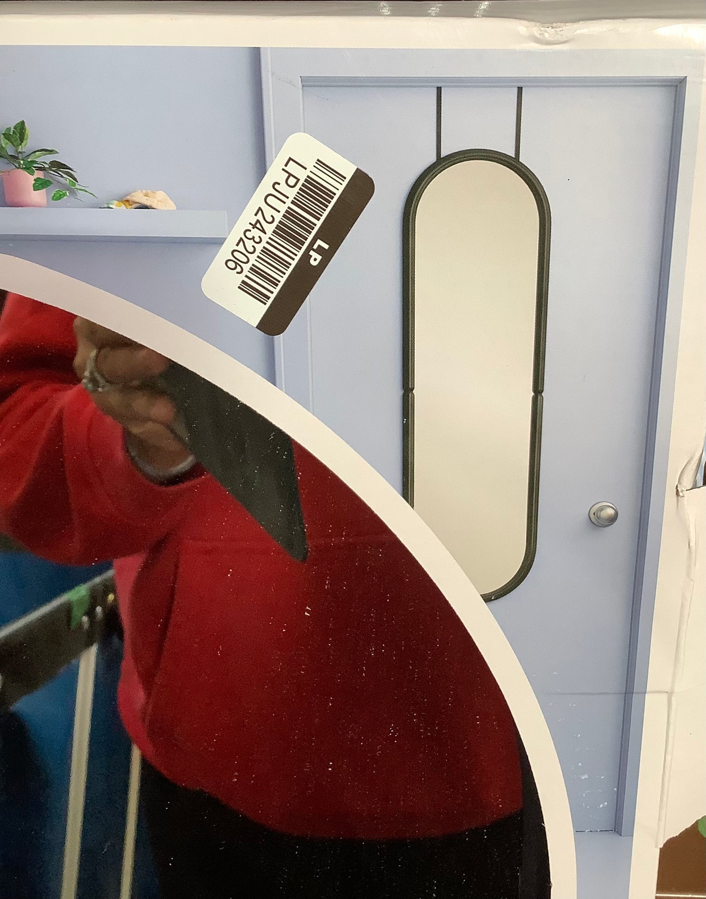 14.81" x 50.75" Over the Door Mirror