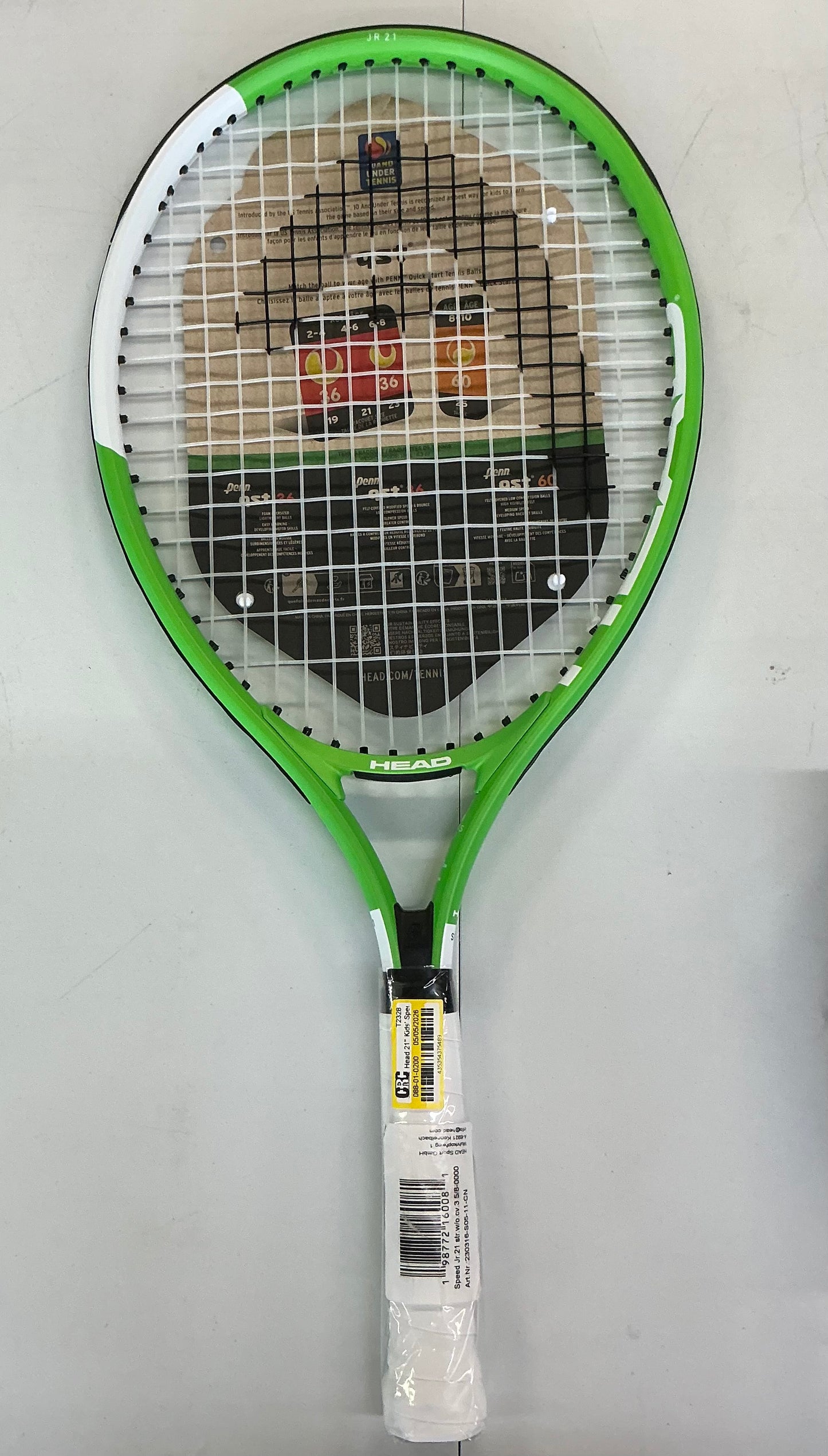Head 21'' Kids' Speed Traditional Tennis Racquet - Green