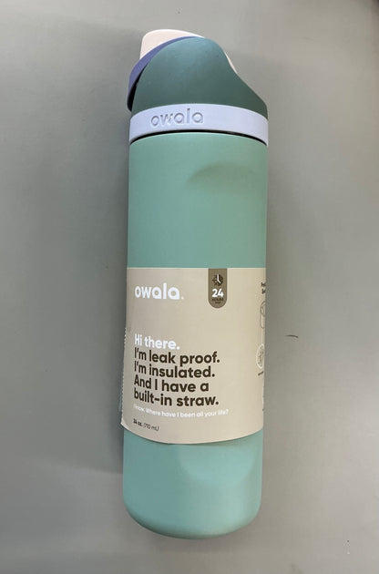 Owala 24 fl oz FreeSip Stainless Steel Water Bottle - MINOR COSMETIC DAMAGE (see pictures)