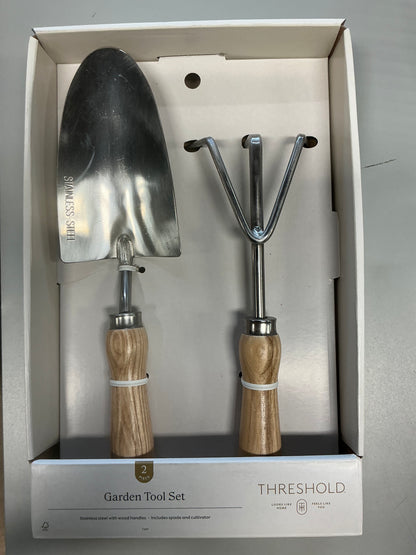 Dig and Cultivate Garden Tool Set - Threshold™ - Damaged Packaging (see pictures) - For Pickup Only