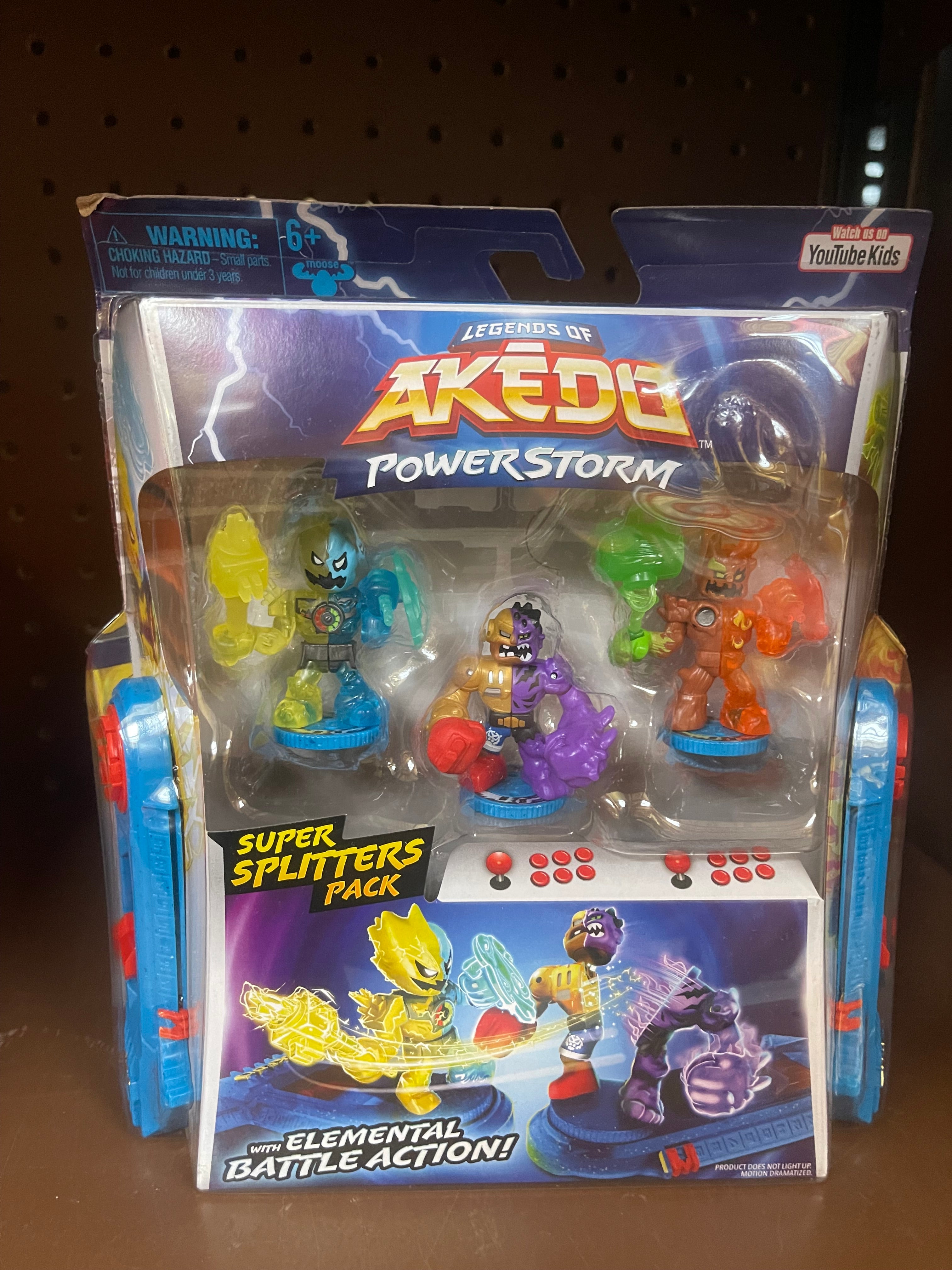 Legends of Akedo PowerStorm Burndown, Buster Splits & Shortout Mini Ba ...