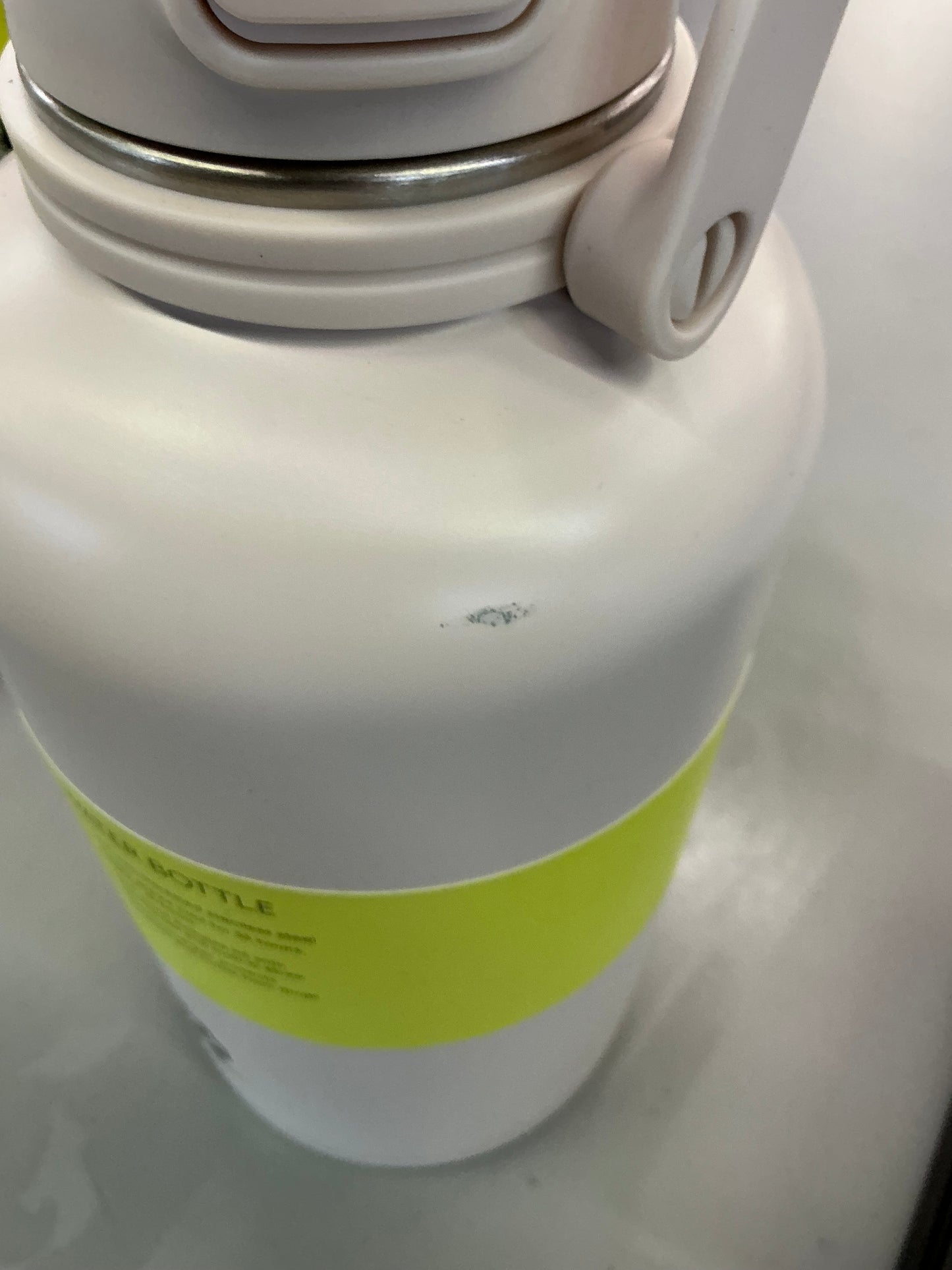64 fl oz Stainless Steel Pop-Up Chug Sport Bottle White -  Minor Cosmetic Damage (see pictures)
