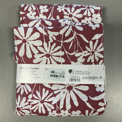 Fabric Floral Shower Curtain Mauve - Room Essentials™