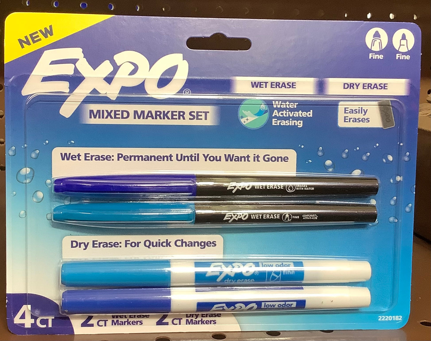 Expo 4ct Asst Dry Erase Marker