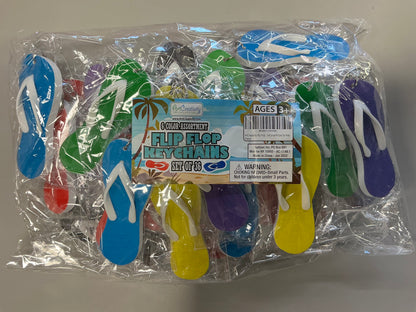 Flip Flop Keychains, Set of 36