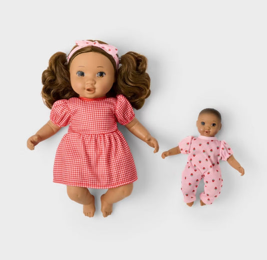 14" Toddler Doll + Mini Baby Doll - Gigglescape™ - Damaged Packaging