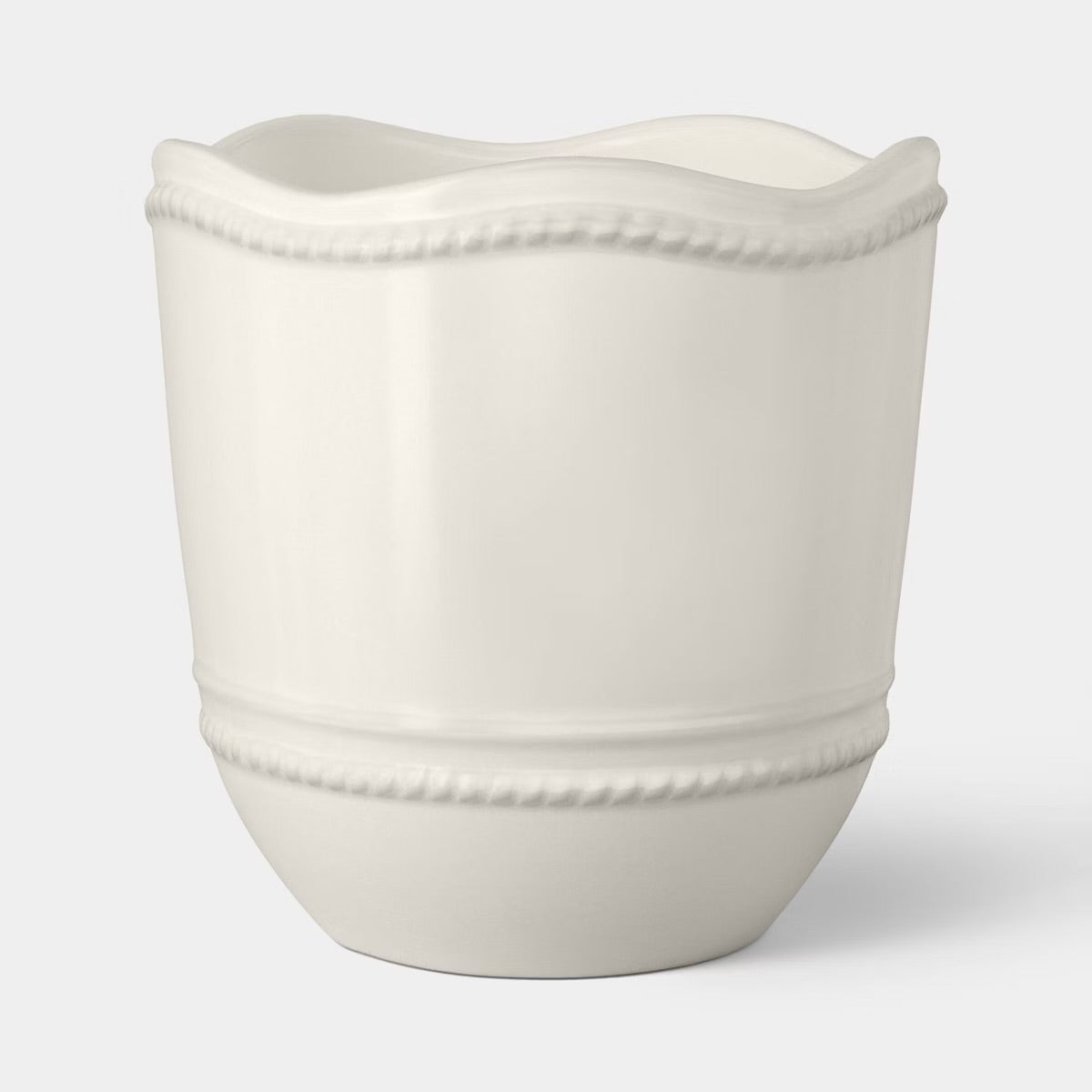 6" Ceramic Outdoor Planter Ivory - Threshold™ designed with Studio McGee - FOR PICKUP ONLY