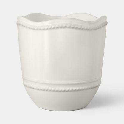 6" Ceramic Outdoor Planter Ivory - Threshold™ designed with Studio McGee - FOR PICKUP ONLY