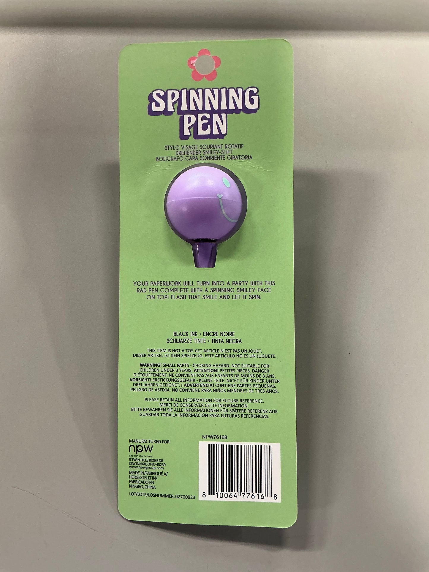 Smiling Spinning Pen - Purple