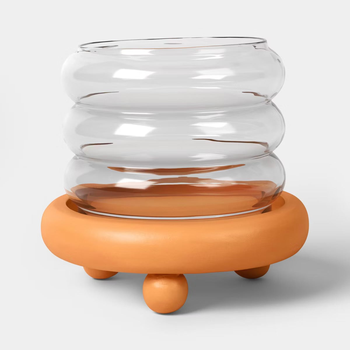 6"x6.5" Terracotta with Glass Lantern - Threshold™