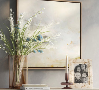 5"x7" Shaped Resin Profile Table Image Frame Beige