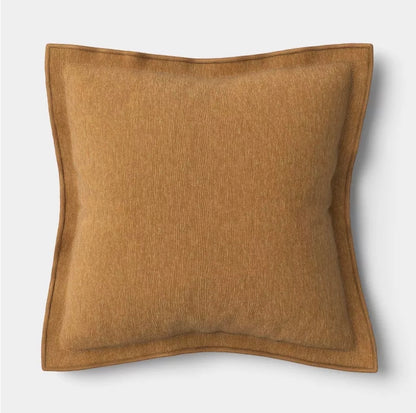 20"x20" Heathered Solid Double Flange Pillow - Threshold™