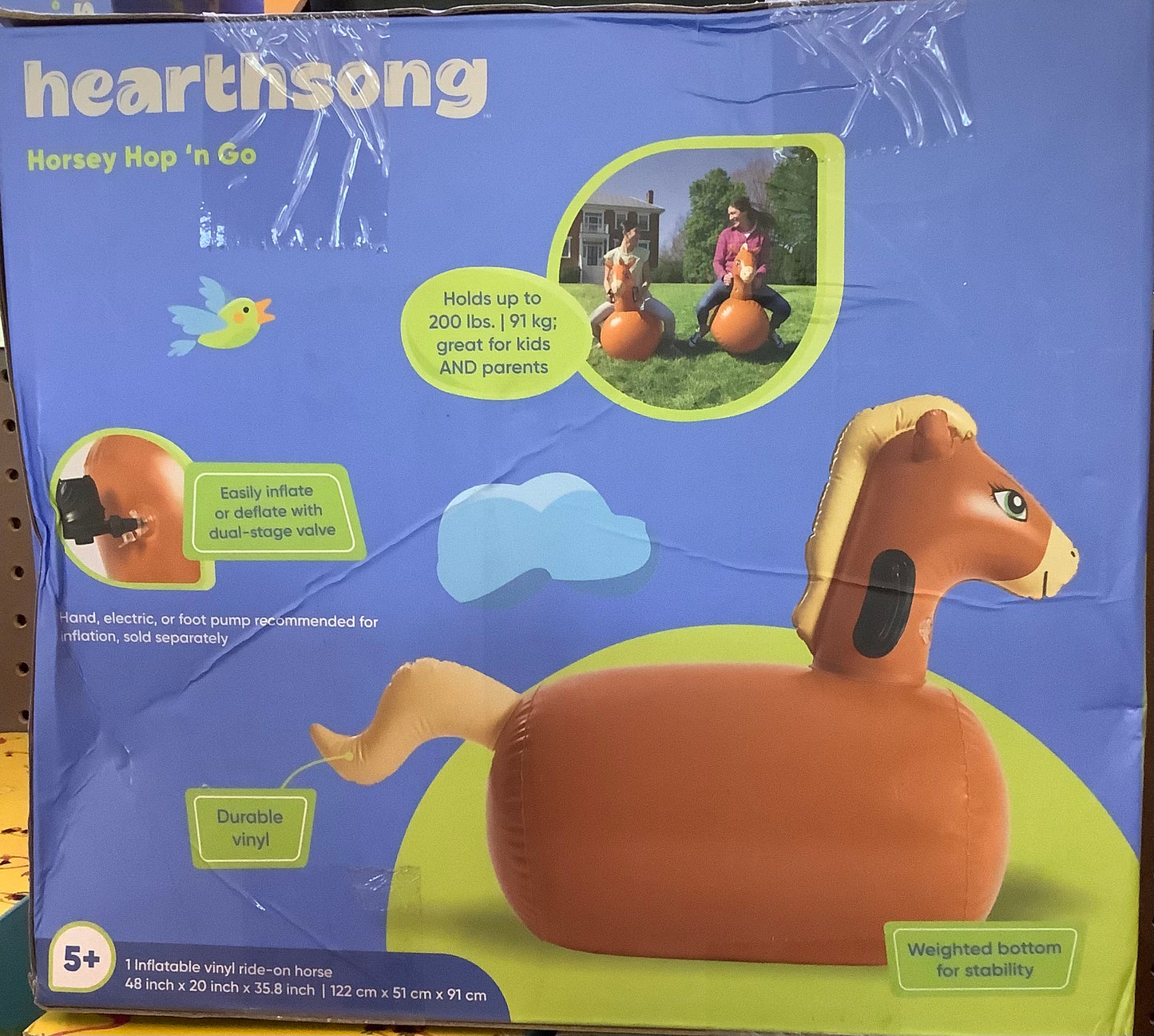 (Clearance) FINAL SALE Inflatable Ride-ON-Horse