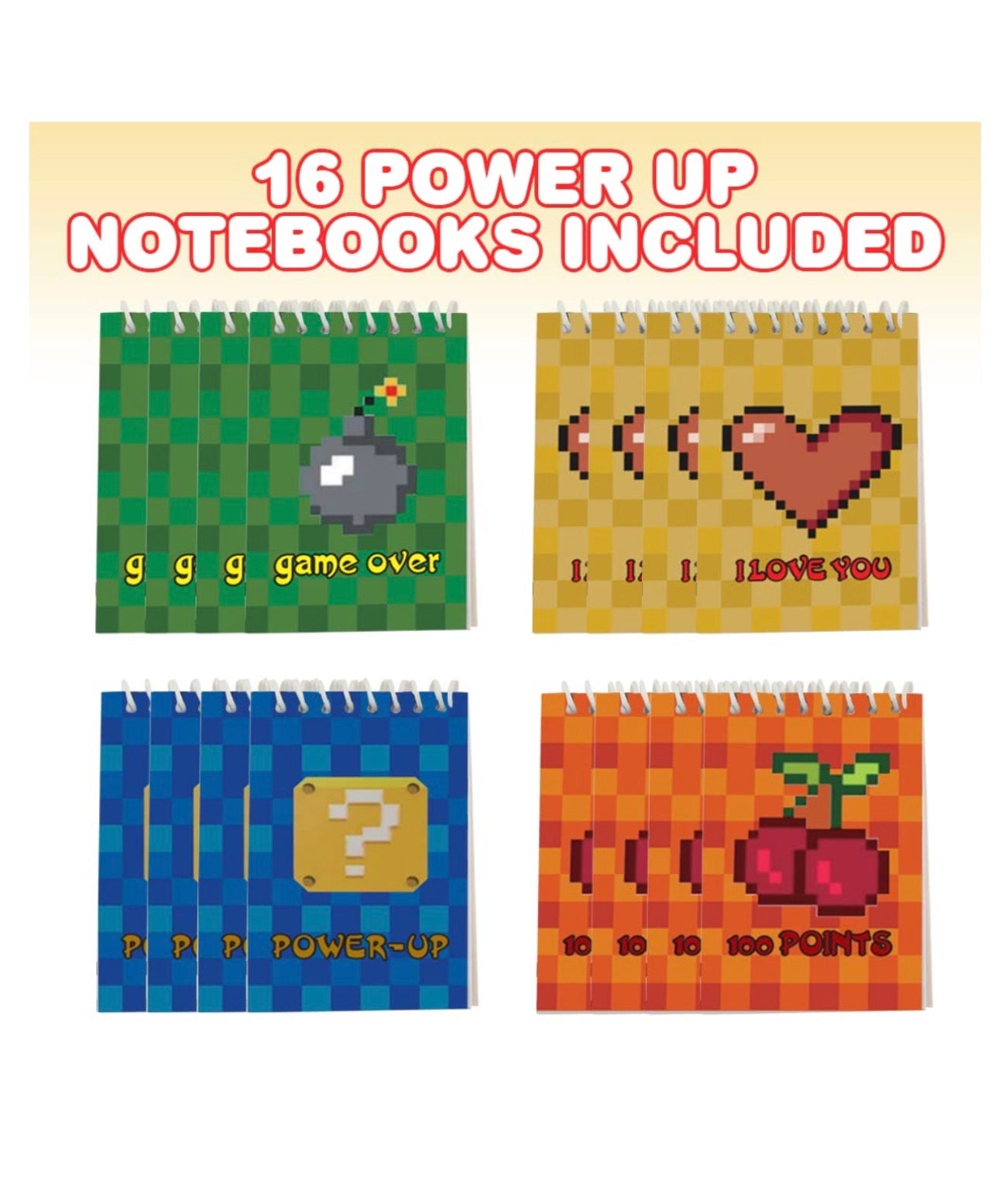ArtCreativity Mini Notebooks - set of 16 notebooks - Assorted Designs